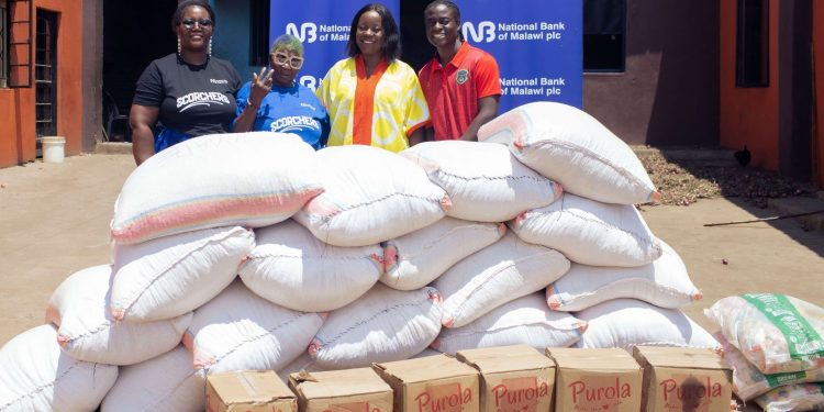 NBM plc Scorchers donate food items to Mai Mbambande elderly shelter