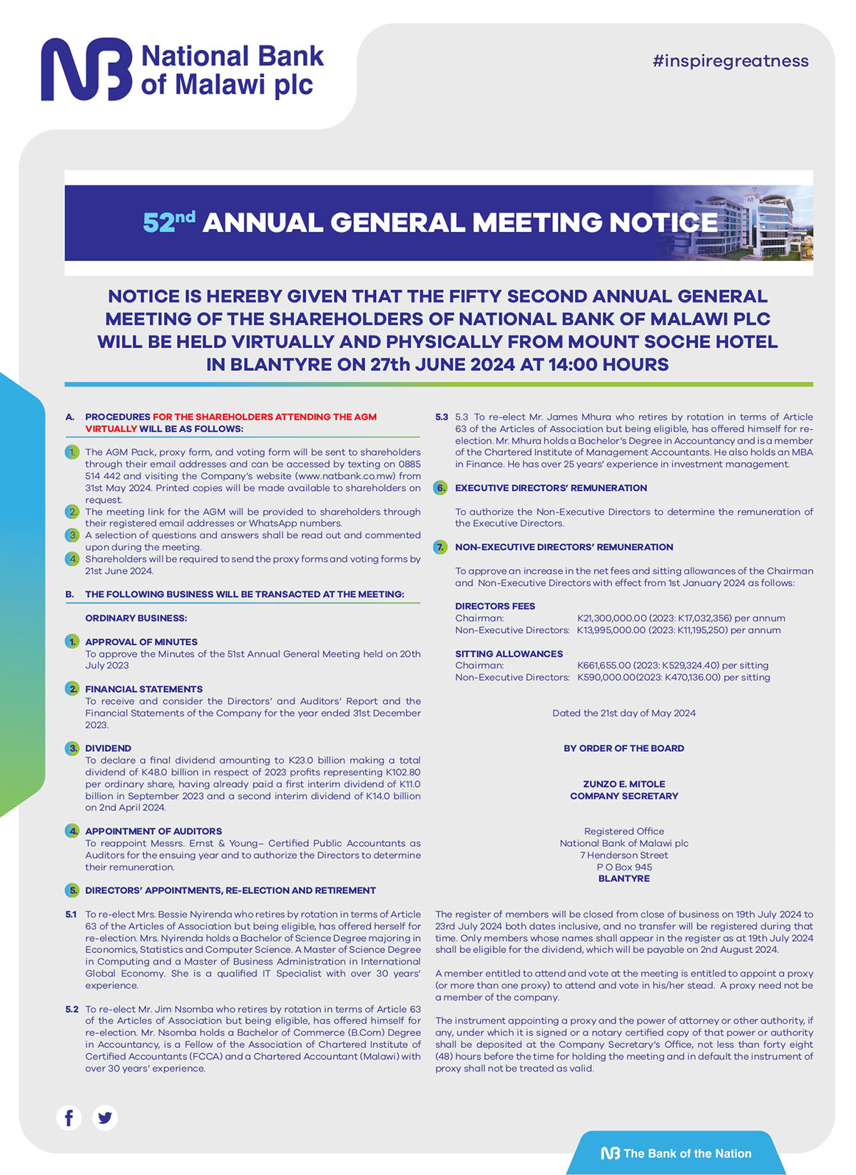 NBM 52nd AGM NOTICE FULL PAGE final page 0001